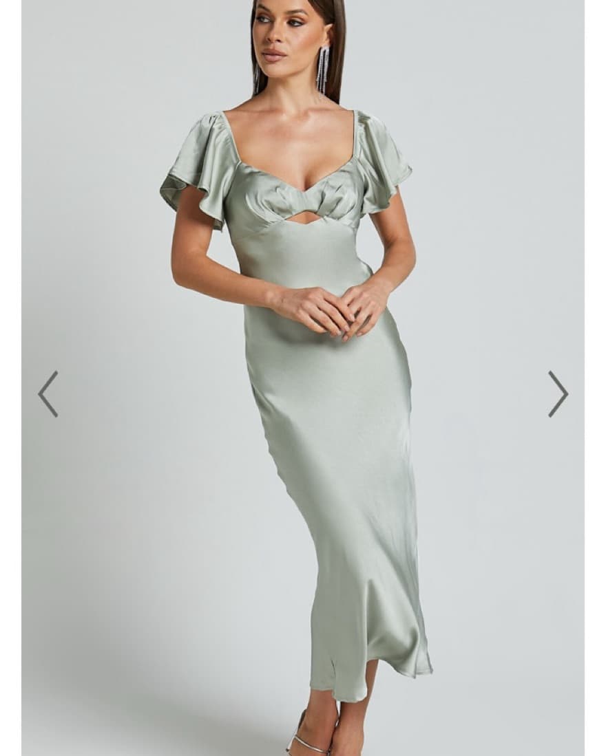 showpo flutter sleeve midi dress  - Image 1