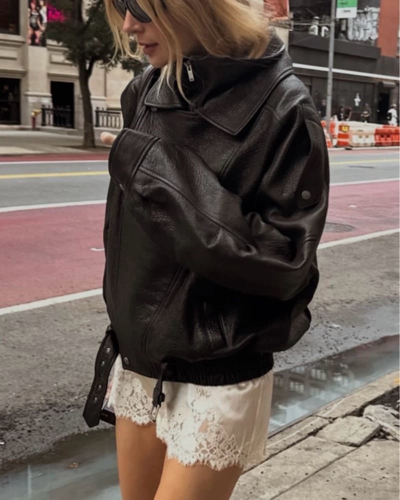 Reformation Satin Lace Mini Skirt - Image 6