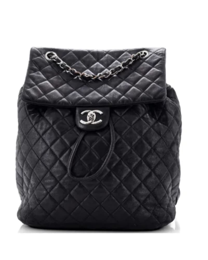 Chanel Lambskin Black Backpack - Image 1