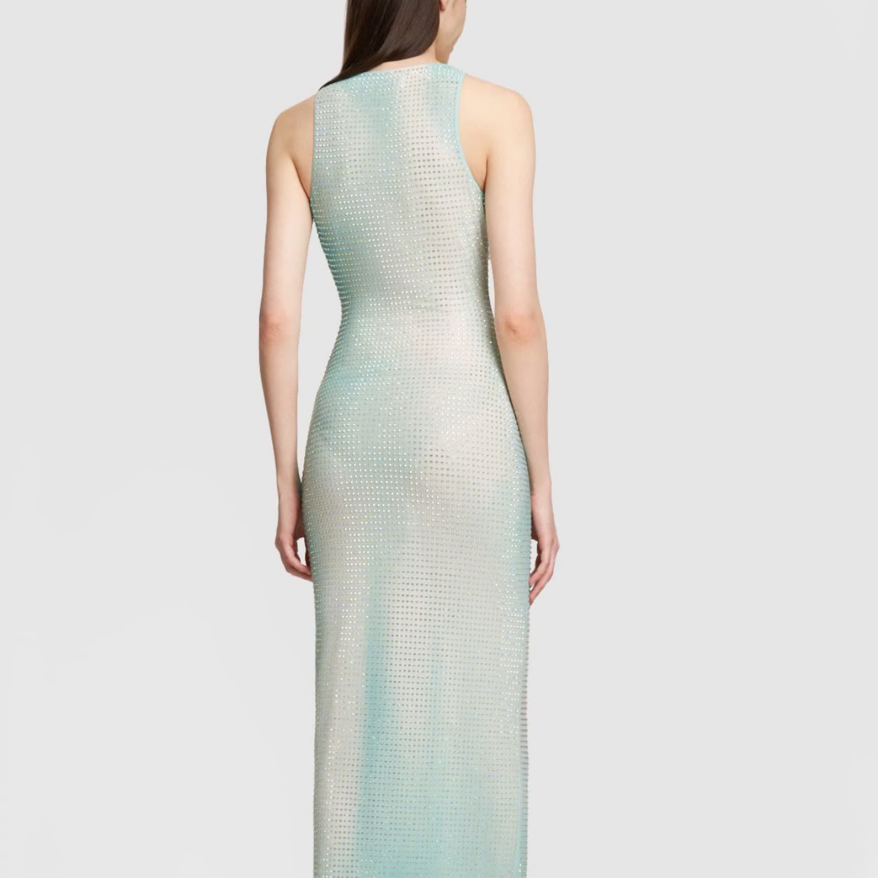 $680 Blue Self Portrait Dress - Image 4