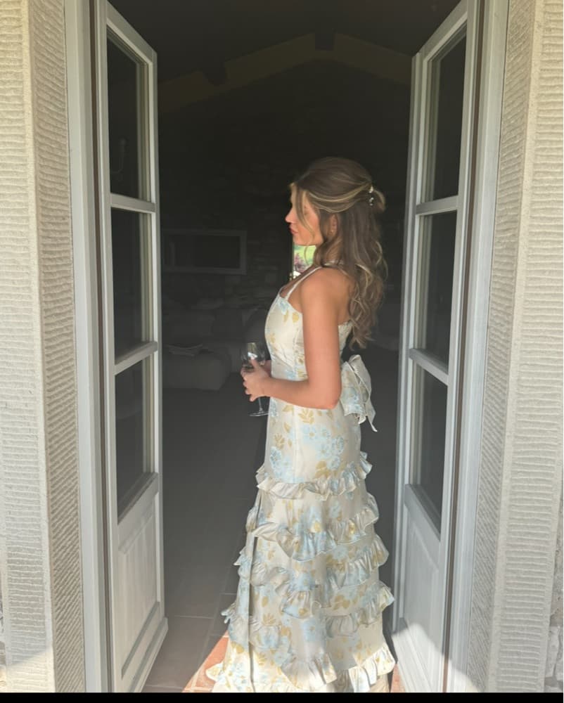 Ethereal Floral Ruffle Gown - Image 2