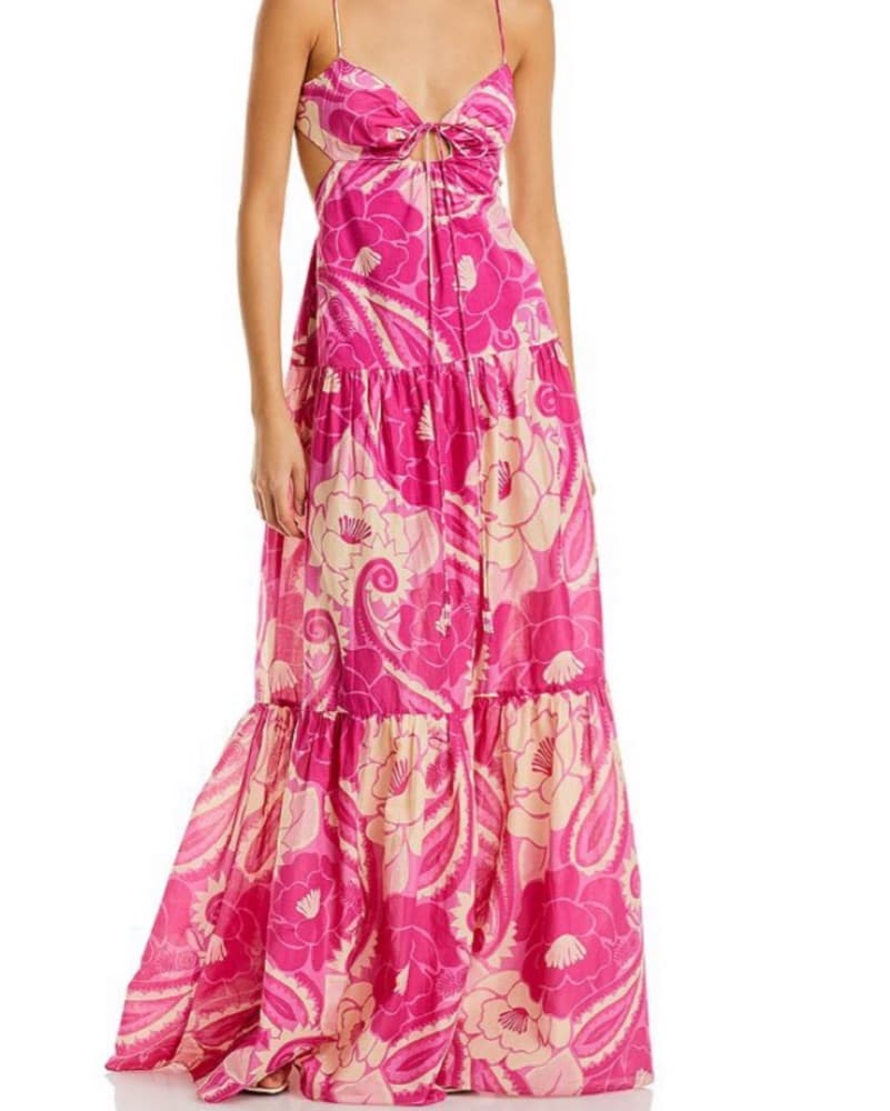 Vibrant Floral Maxi Dress - Image 1