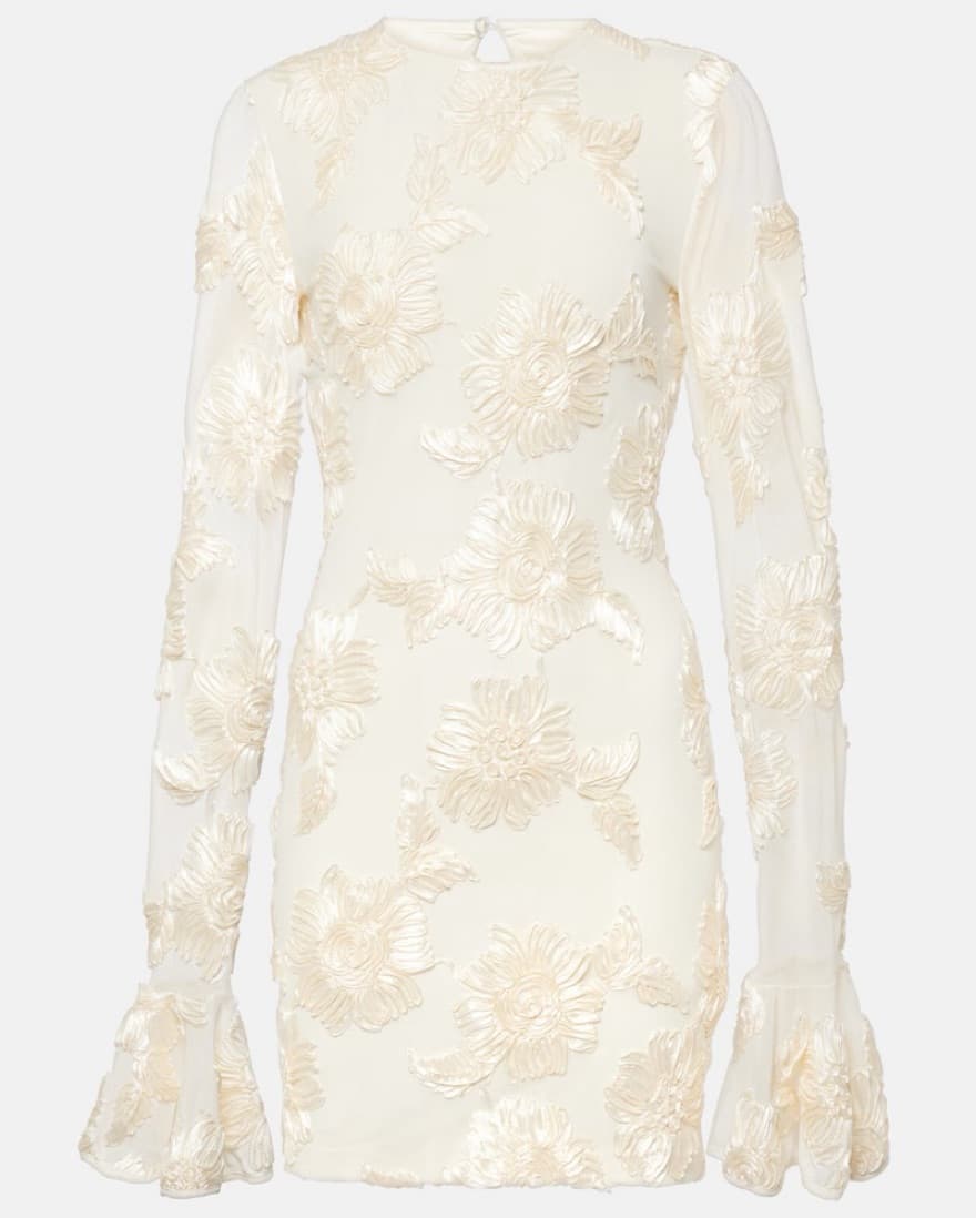 Rotate Bridal Rosita mesh Minidress - Image 6