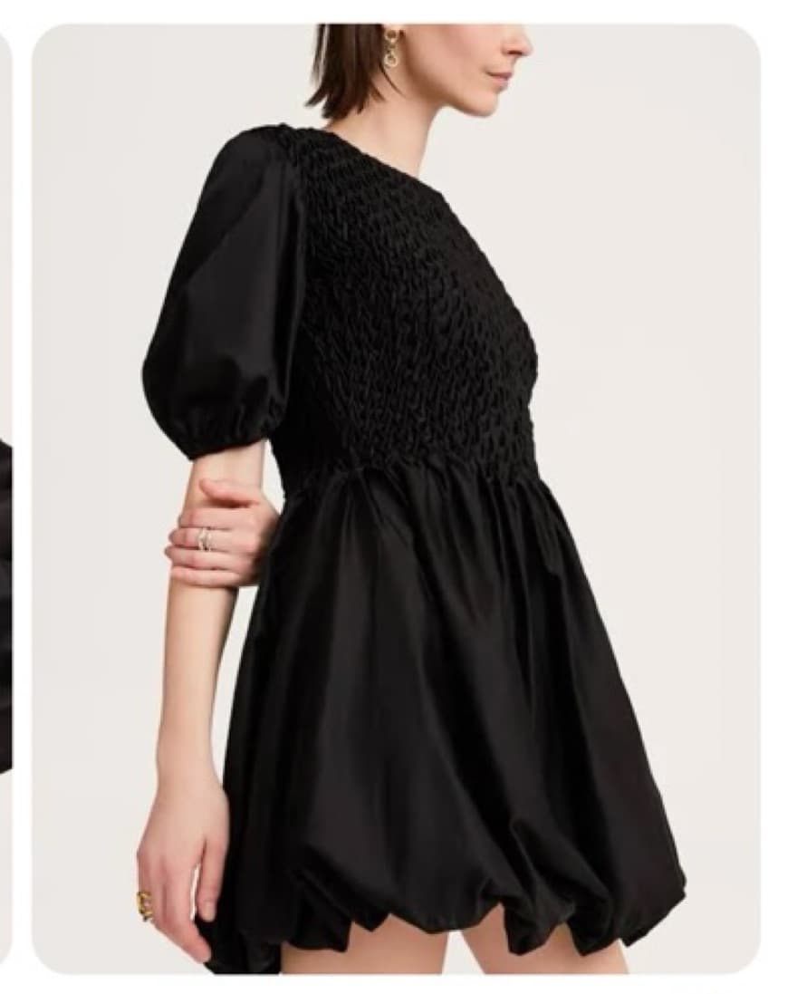 Merlette Opus Smocked Cotton/Silk Dress - Image 1