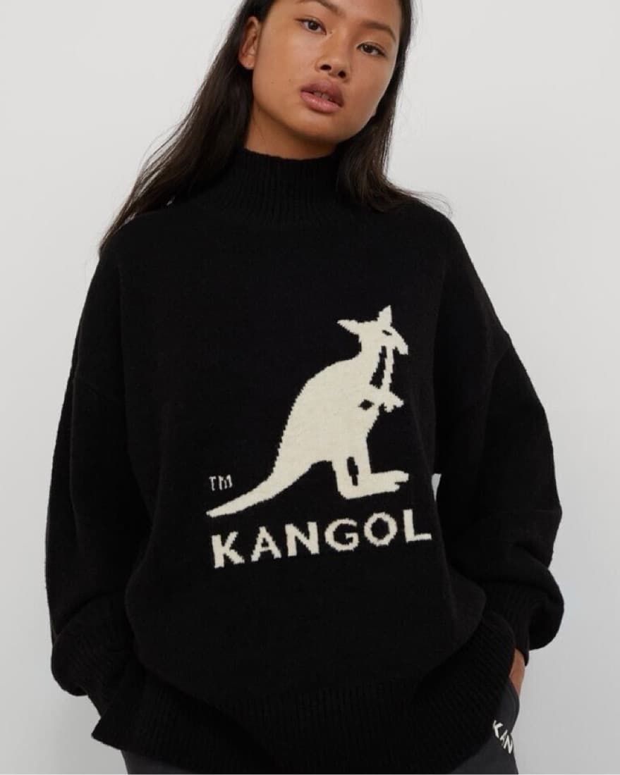 Kangol X h&m Mock Neck Sweater - Image 2
