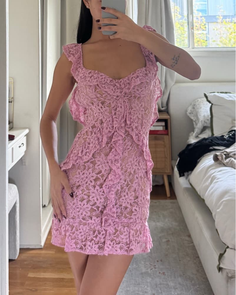 Mini Pink Dress - Image 2
