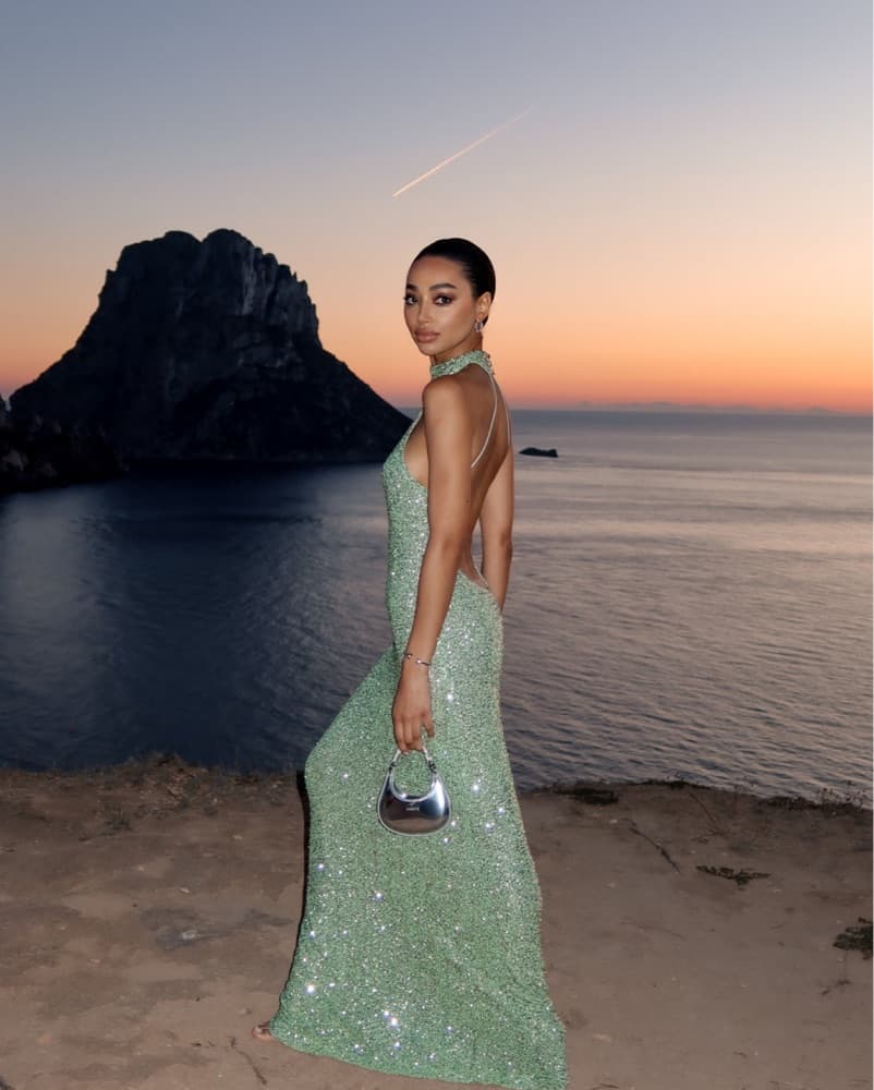 Kaoa Green Sequin Formal Dress - Image 3