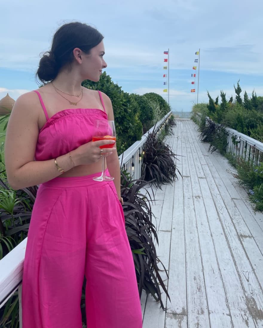 Hot Pink Linen Set - Image 2