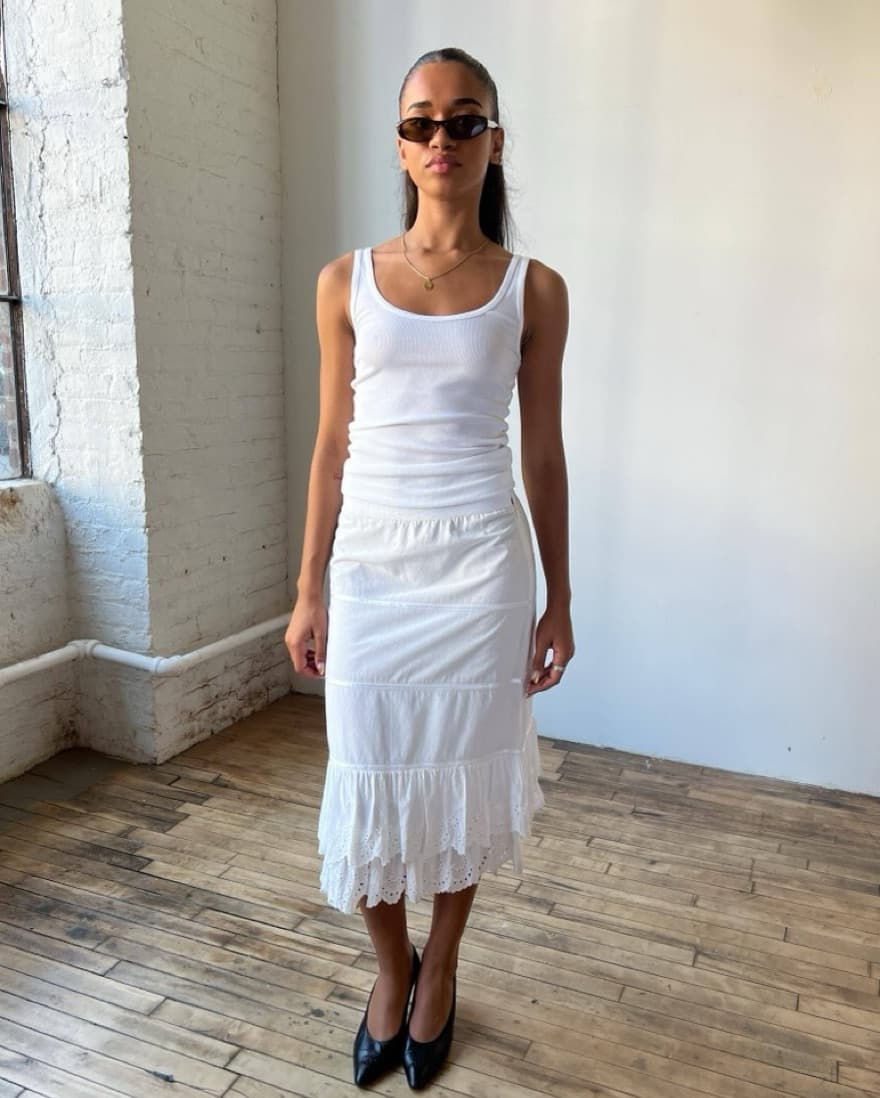 Vintage White Dolce & Gabbana Skirt - Image 1