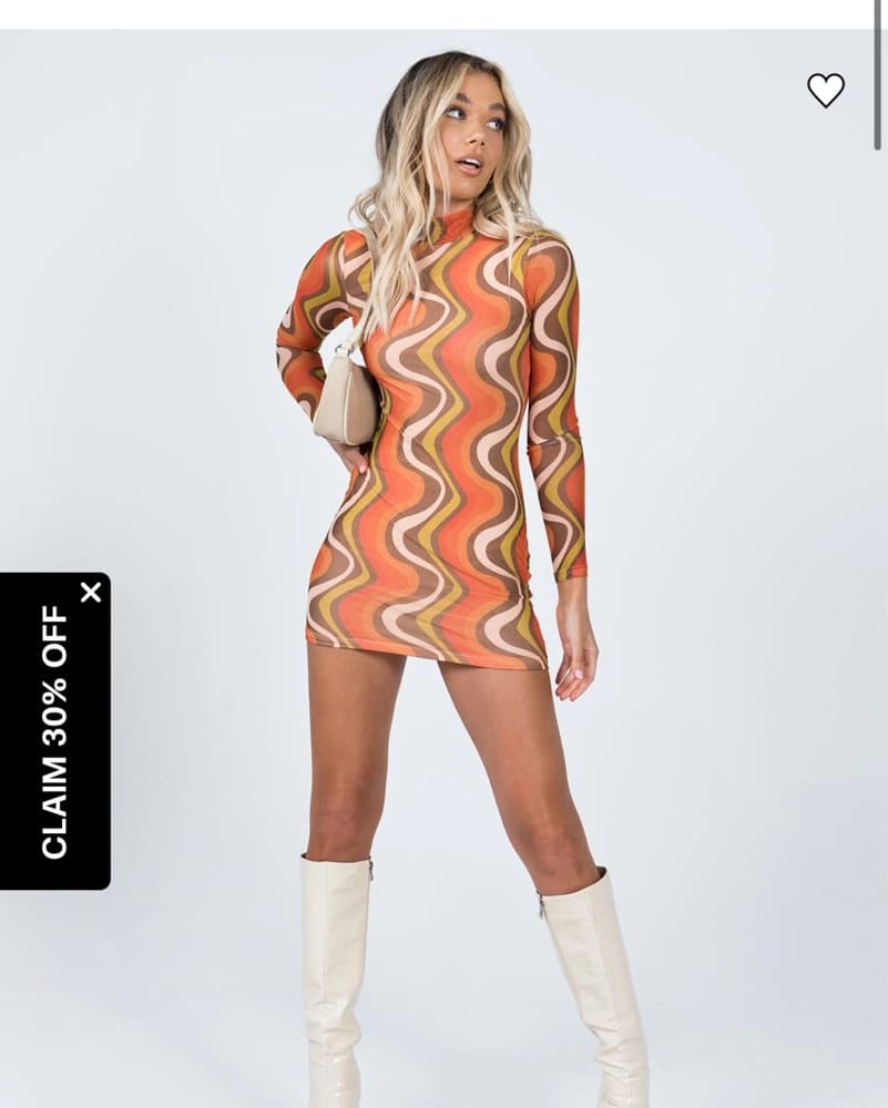 New: 60’s Dress Princess Polly - Image 1