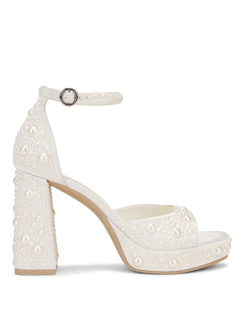 Pearl White Platform Heels  - Image 2