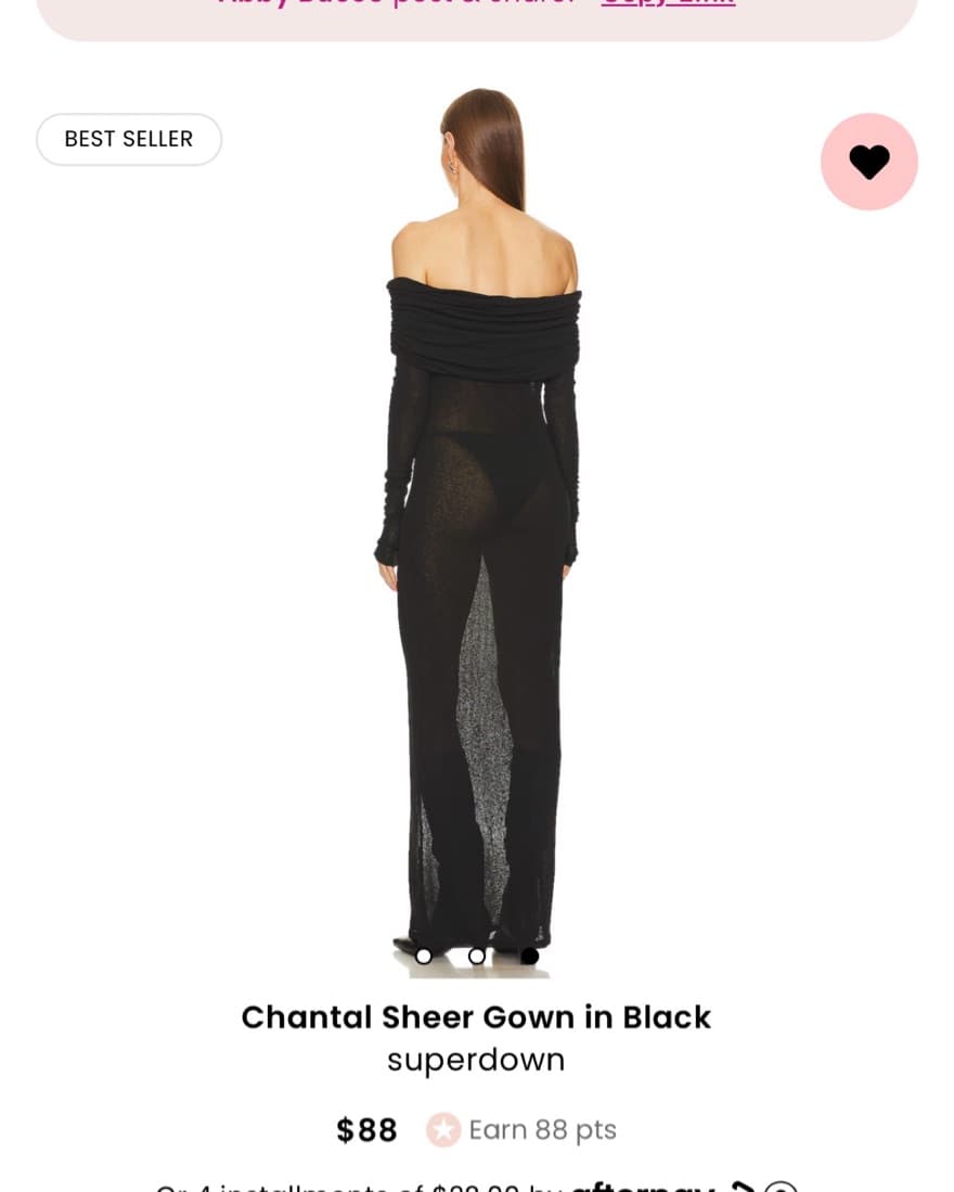 Revolve Black Off The Shoulder Dress - Image 4