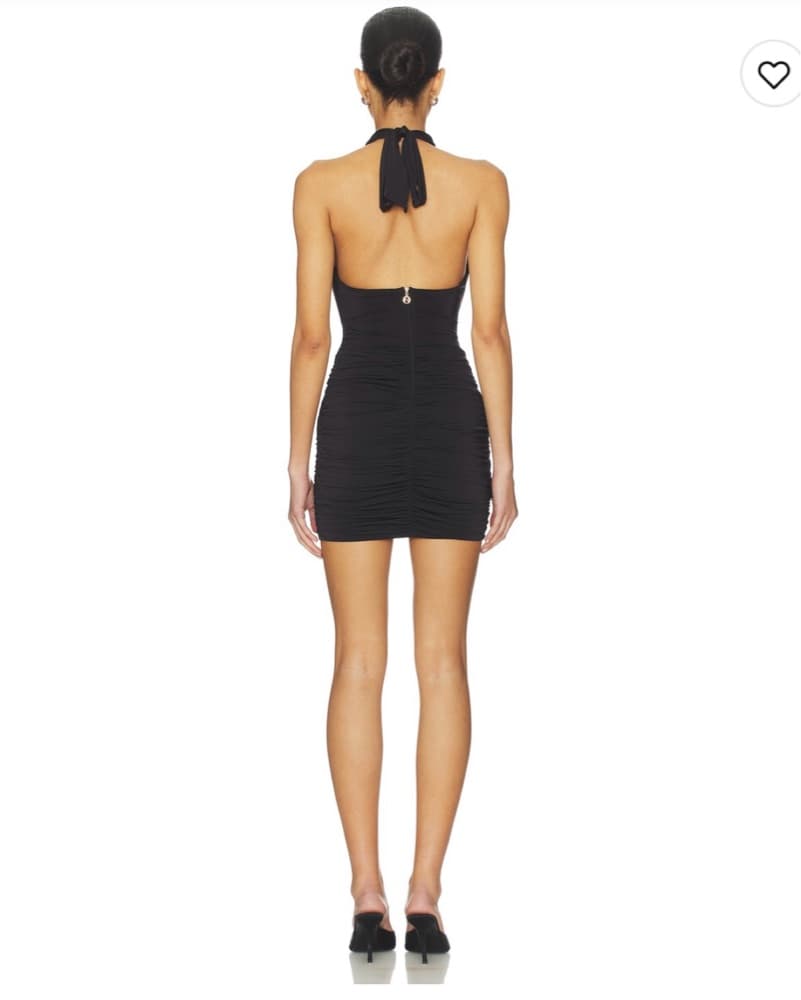 Revolve Black Mini Dress  - Image 3