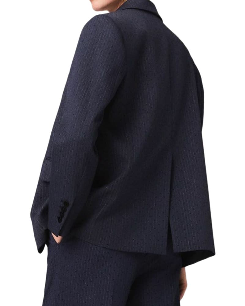 Maje Blue Rhinestone Pinstripe Suit - Image 3