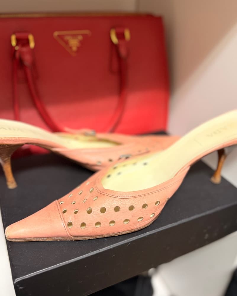 PRADA Vintage Laser Cut Mules  - Image 2