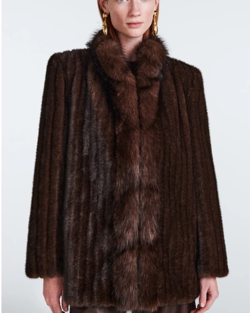 Ducie London Brown Fur Jacket  - Image 1