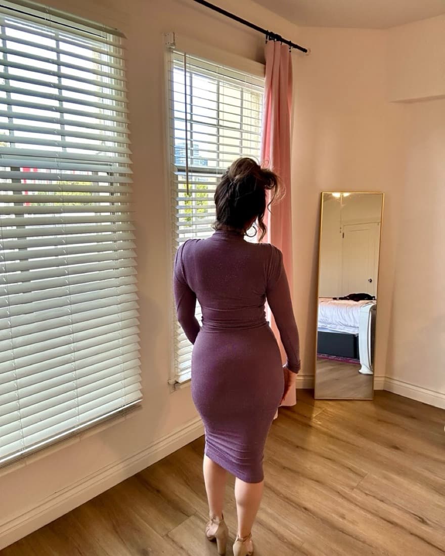 Jlux Label Lavender Sparkle Midi Dress - Image 2