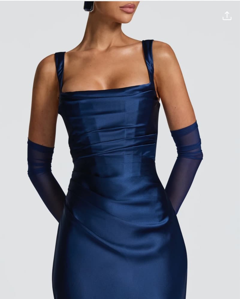 Babyboo Navy Maxi Dress - Image 3