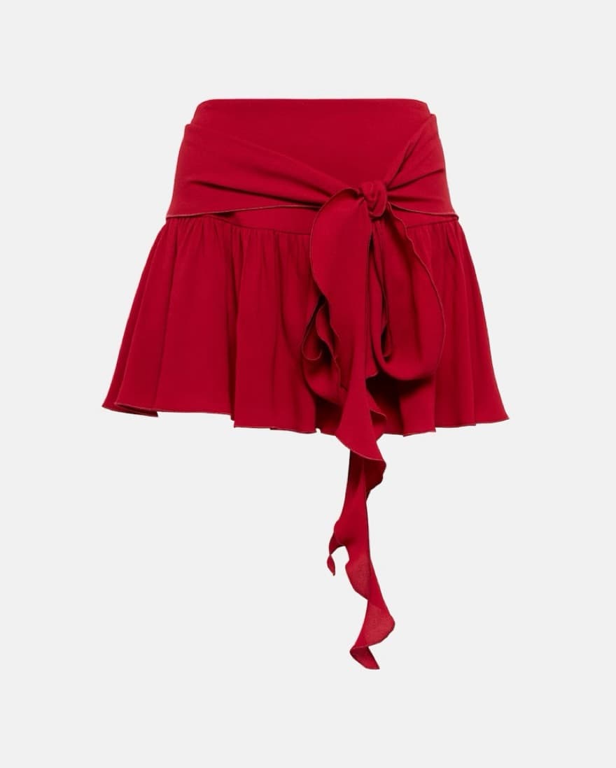 Blumarine Front Tie Mini Skirt  - Image 4