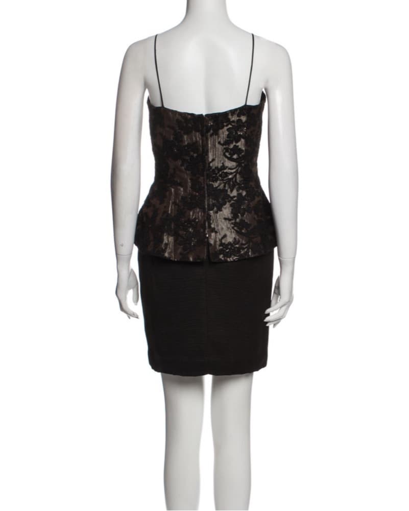 Vintage Balmain Peplum Dress - Image 4