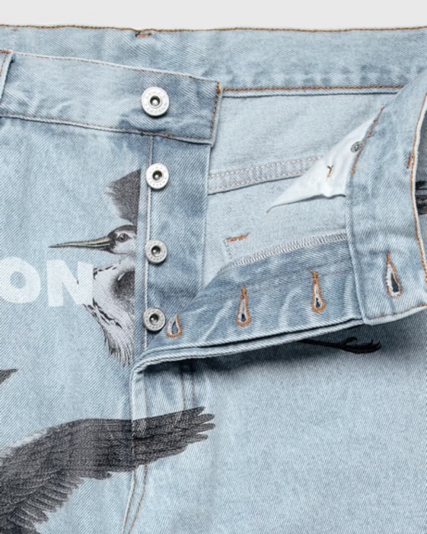 Heron Preston Eagle Printed Jeans - Image 6
