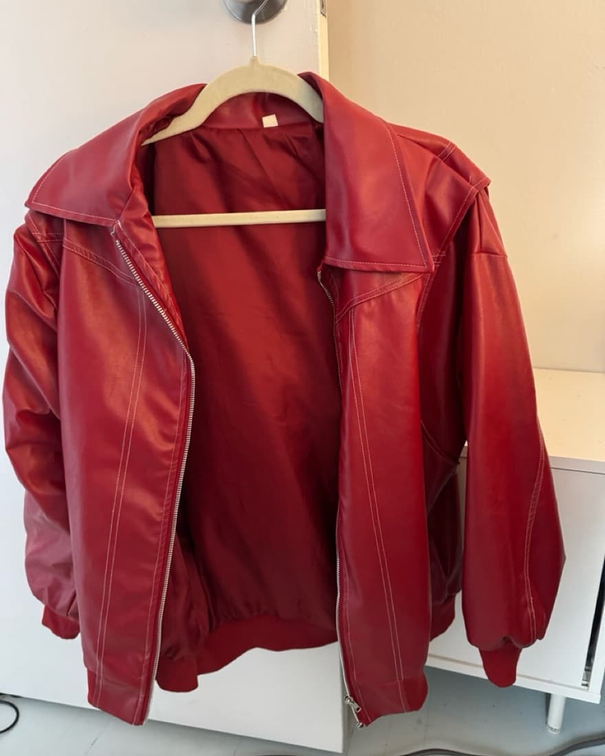Red Leather Jacket  - Image 1