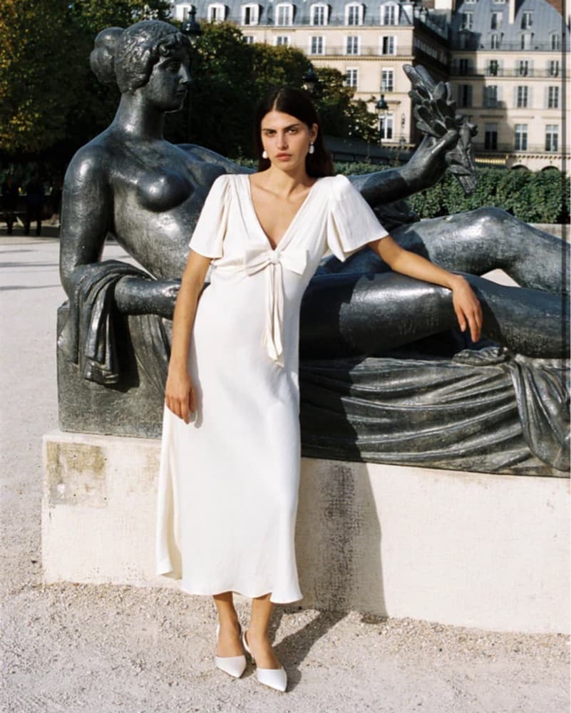 Ivory Ciao Lucia Midi Dress - Image 4