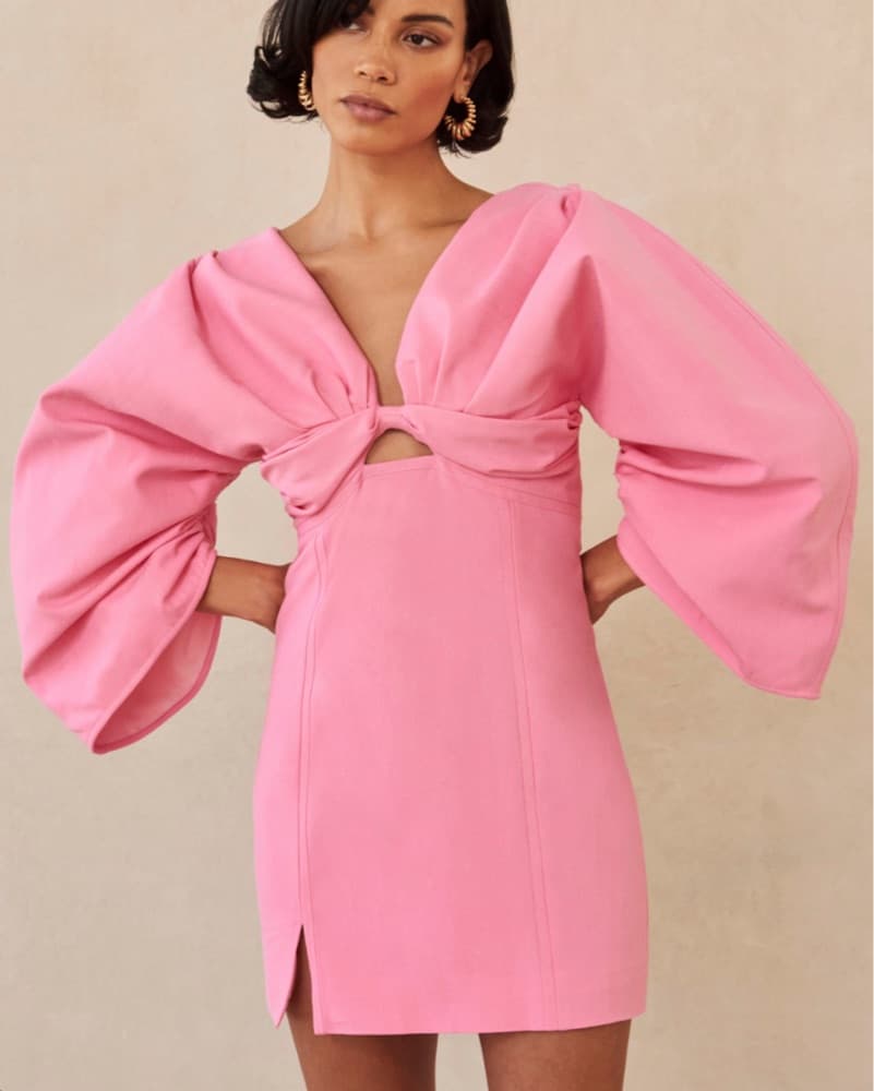 Cult Gaia Dahlia Dress in Rosado - Image 2