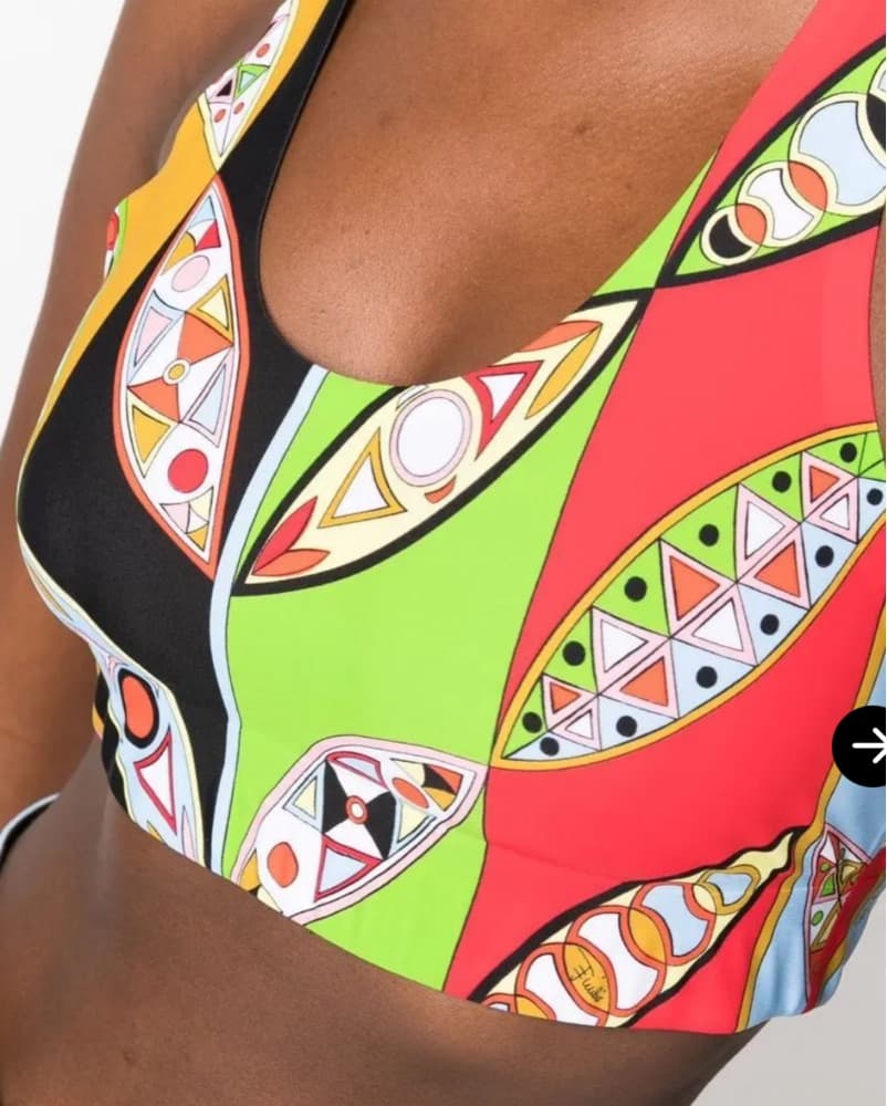 Emilio Pucci Xs Sports Bra Printed - Image 1