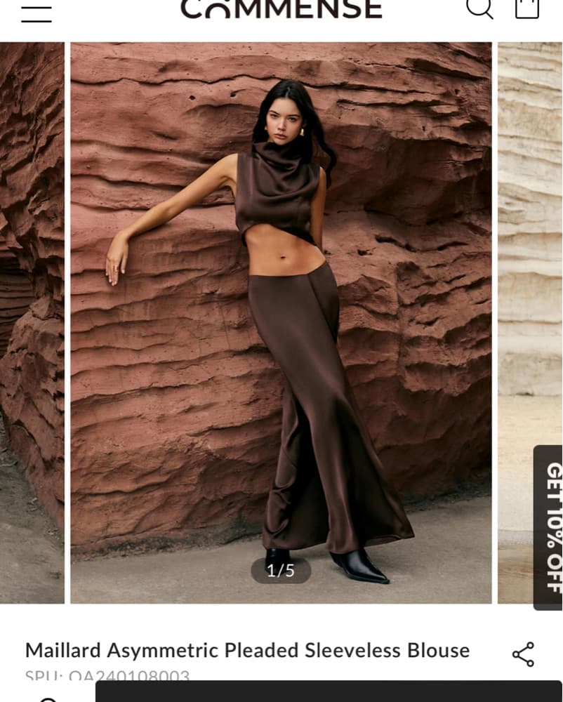 Commense Two Piece Brown Set - Image 2