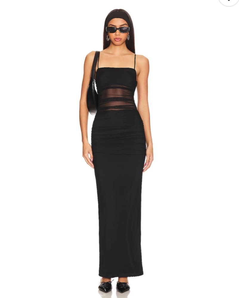 Celeste Maxi Dress in Black superdown - Image 1