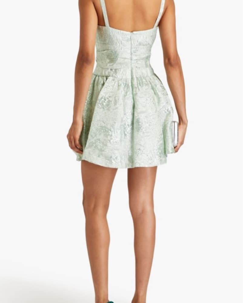 ML MONIQUE LHUILLIER Metallic Green Mini - Image 3