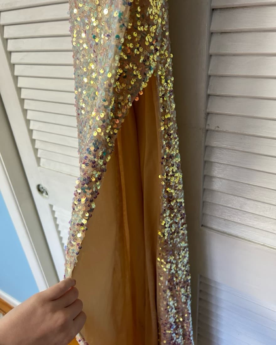 Gold Sequin Formal/prom Dress - Image 4