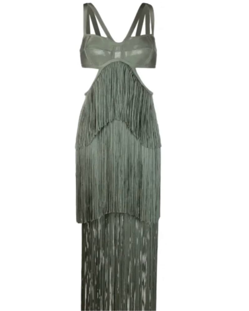 Hevre lèger Maxi Fringe Dress  - Image 2