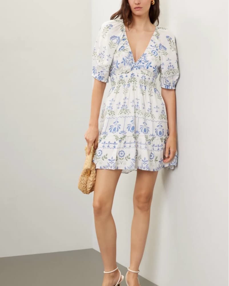 Saylor Puff Sleeve Mini Dress - Image 1
