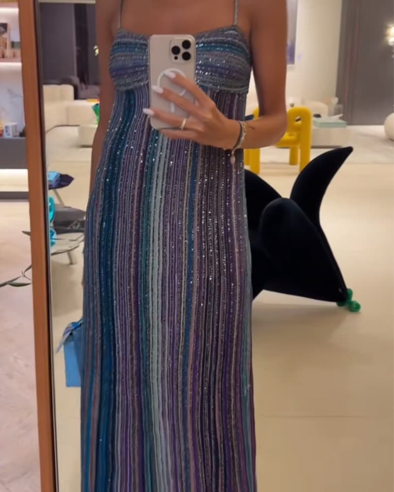 Purple/blue Missoni Dress - Image 4