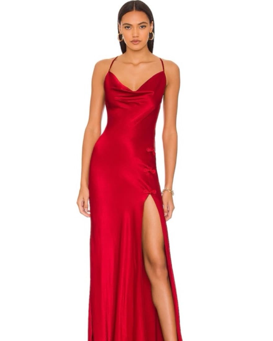 X Revolve Gabrielle Maci Dress In Burgad - Image 1