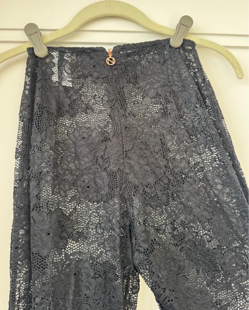 Elegant Black Lace Pants - Image 4