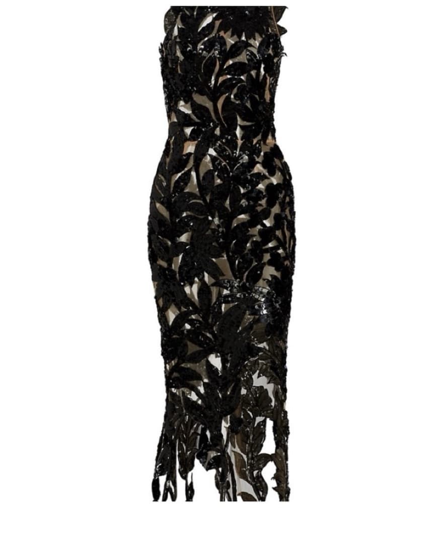 Oscar de la Renta black sequin Dress - Image 2