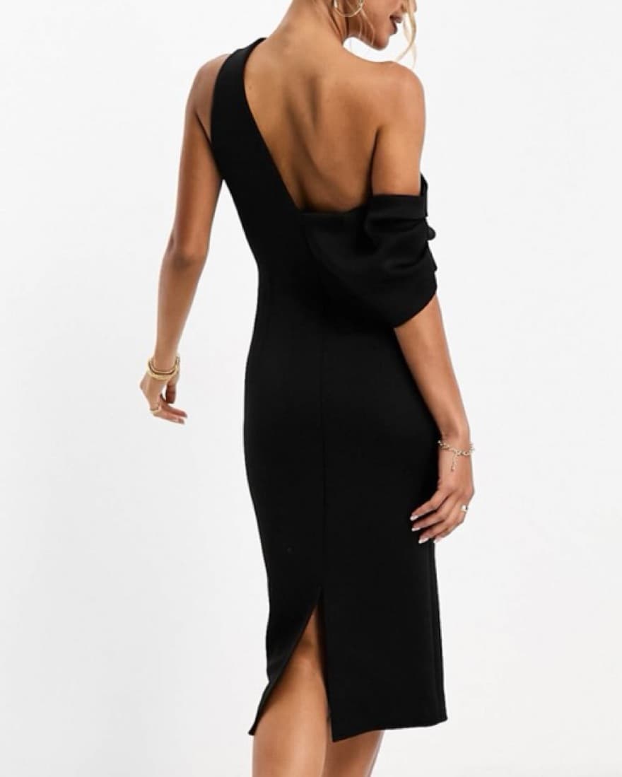 ASOS Design Black Midi Dress  - Image 2
