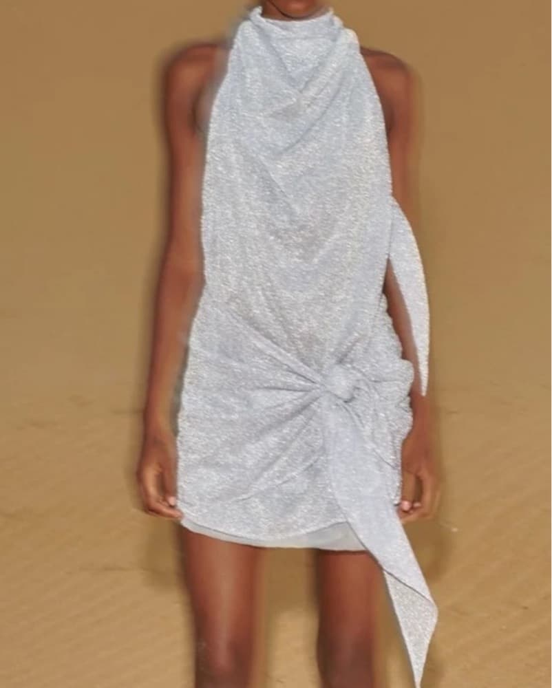 Boabab Providencia Mini Dress Silver - Image 3