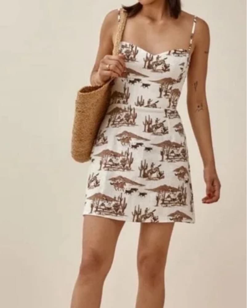 Reformation Roarke Dress In Sonora - Image 2