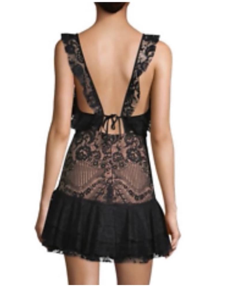 For Love & Lemons Lace Ruffle Dress  - Image 4