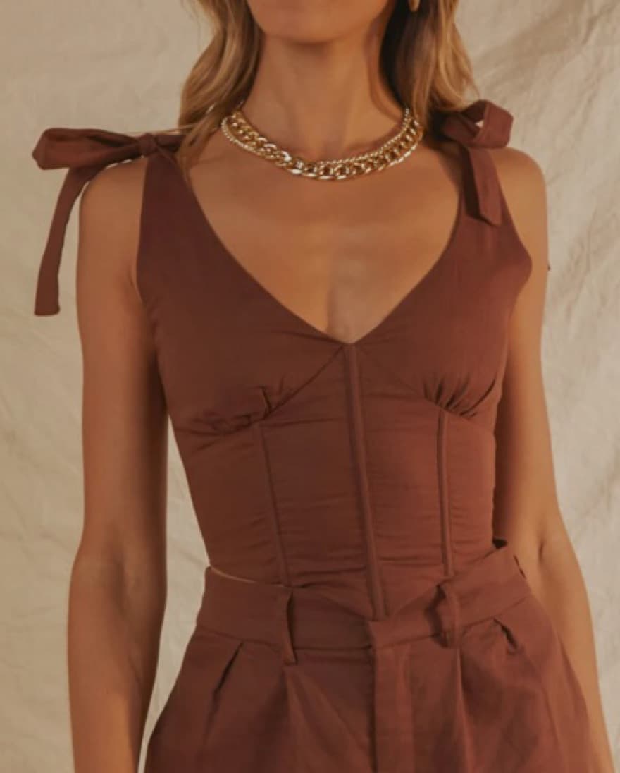 Peppermayo Brown Bustier/Corset - Image 2
