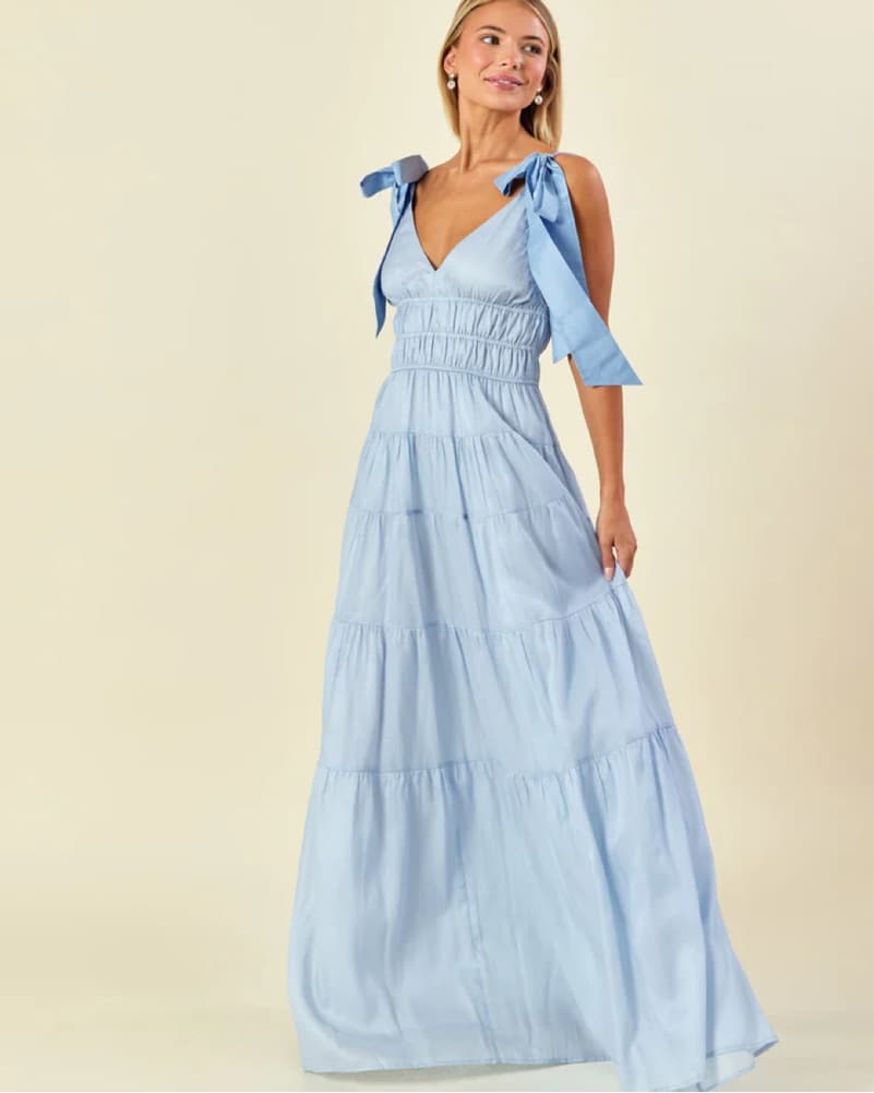 Lula Kate Demi Dress In Blue - Image 1
