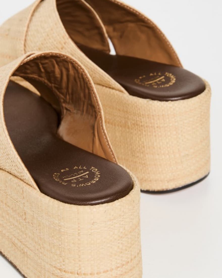 ATP Atelier Lemie Natural Raffia Sandals - Image 4