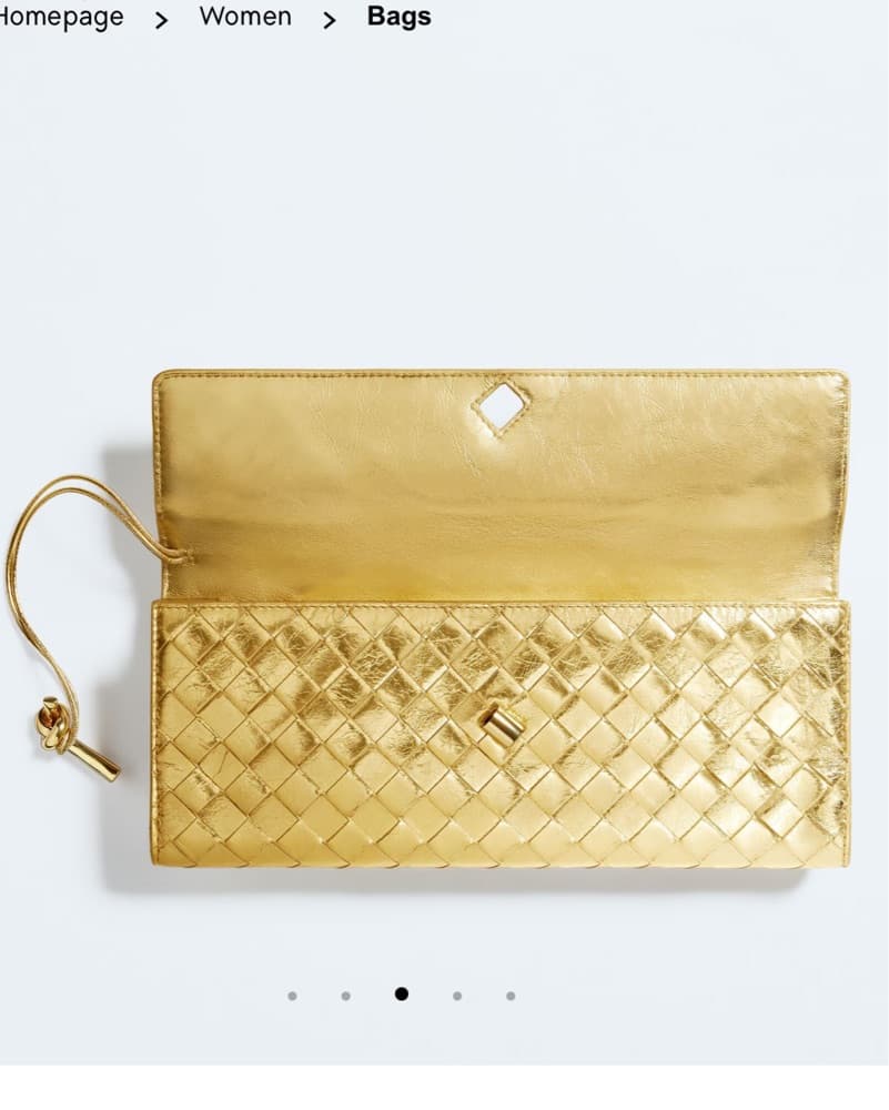 Bottega Gold Clutch - Image 3