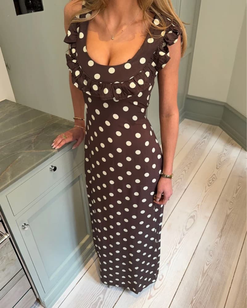 Design By Si Polka Dot Maxi Dress - Image 2
