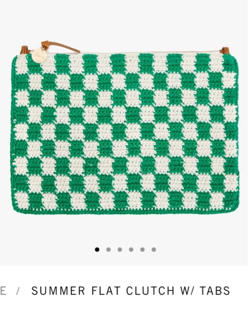 Checkered Clare V Summer Clutch  - Image 2