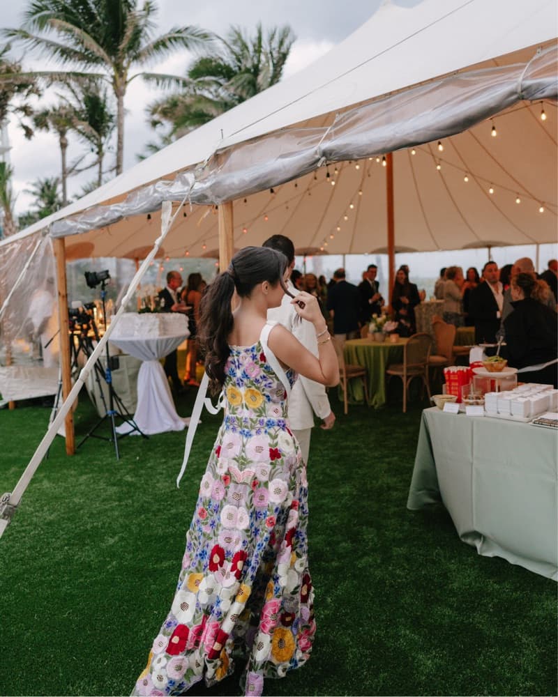Rachel Gilbert Vibrant Floral Gown - Image 6